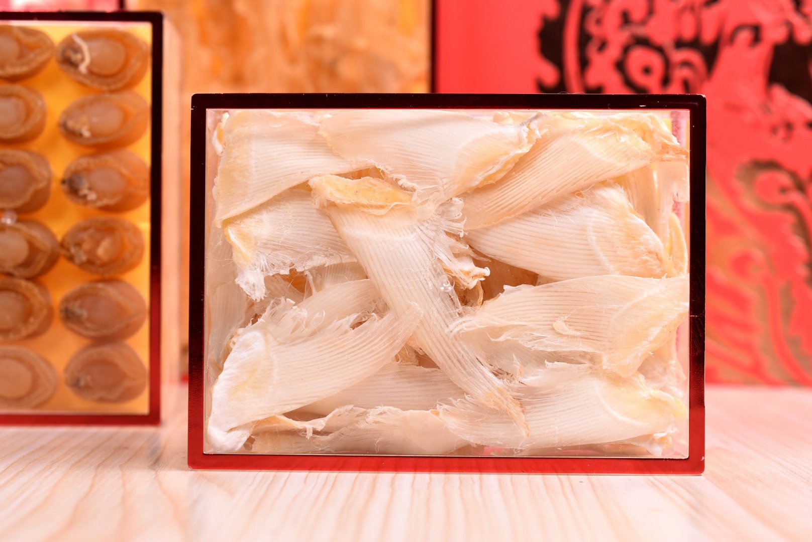 海味干货礼盒批发 鲍鱼鳕鱼胶小鱼刺三拼礼盒装 承接公司年货礼盒