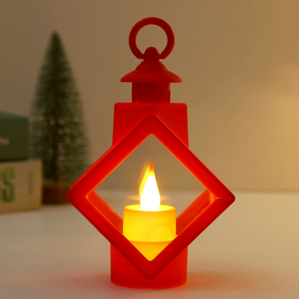 Cross-Border New Arrival Led Electron Candle Wind Candle Portable Lantern Home Decoration Desktop Decoration Festival Atmosphere Light