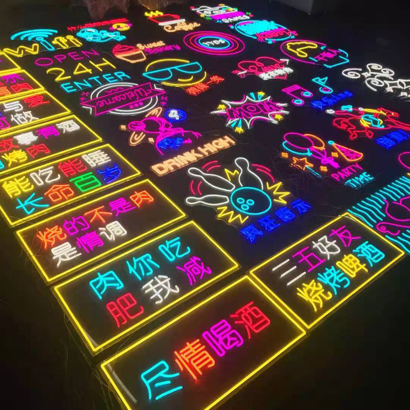 led网红千层镜深渊镜霓虹灯发光灯箱无限延伸灯箱发光字厂家定制