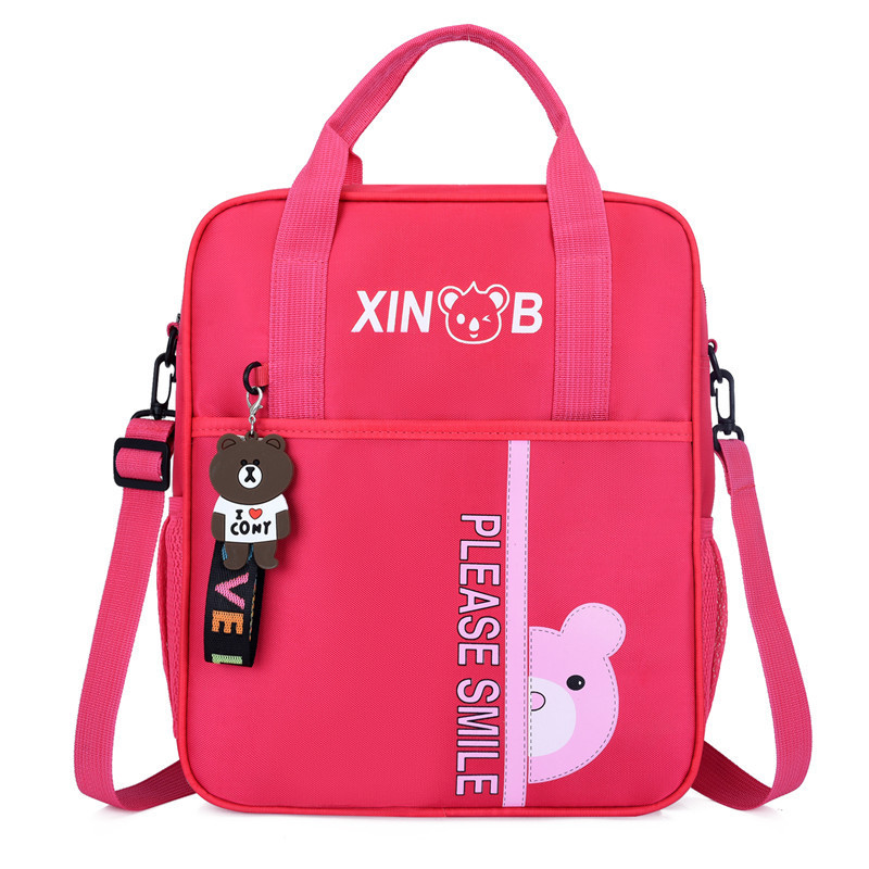 Tuition Bag Schoolbag Handbag Middle School Student Multi-Functional Tuition Bag Evening Self-study Shoulder Cross-Body Shoulders Three-Purpose Direct Sales