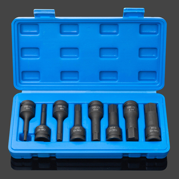 8件套1/2大飞气动内六角风炮连体批头h5-h19电动风动旋具套筒组套