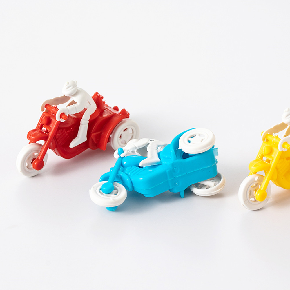 Mini Children's Plastic Sliding Three-Wheeled Motorcycle Decoration Gift Egg Toy Wholesale