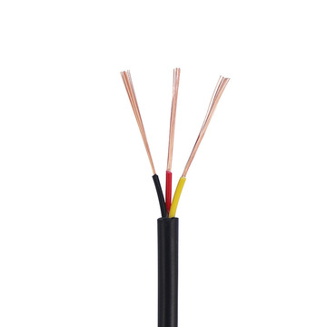 黑色三芯线 2464 26/24/22/20awg 28号信号线 28awg 3芯护套线