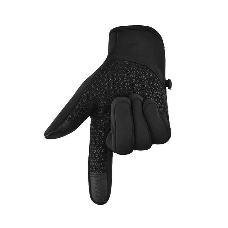 骑行手套冬季保暖纯棉男触屏加绒户外运动滑雪防水防滑风骑摩托车