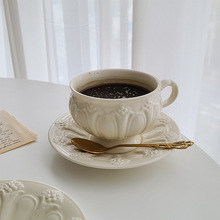 浆果咖啡杯碟套装欧式小奢华精致复古浮雕陶瓷下午茶杯