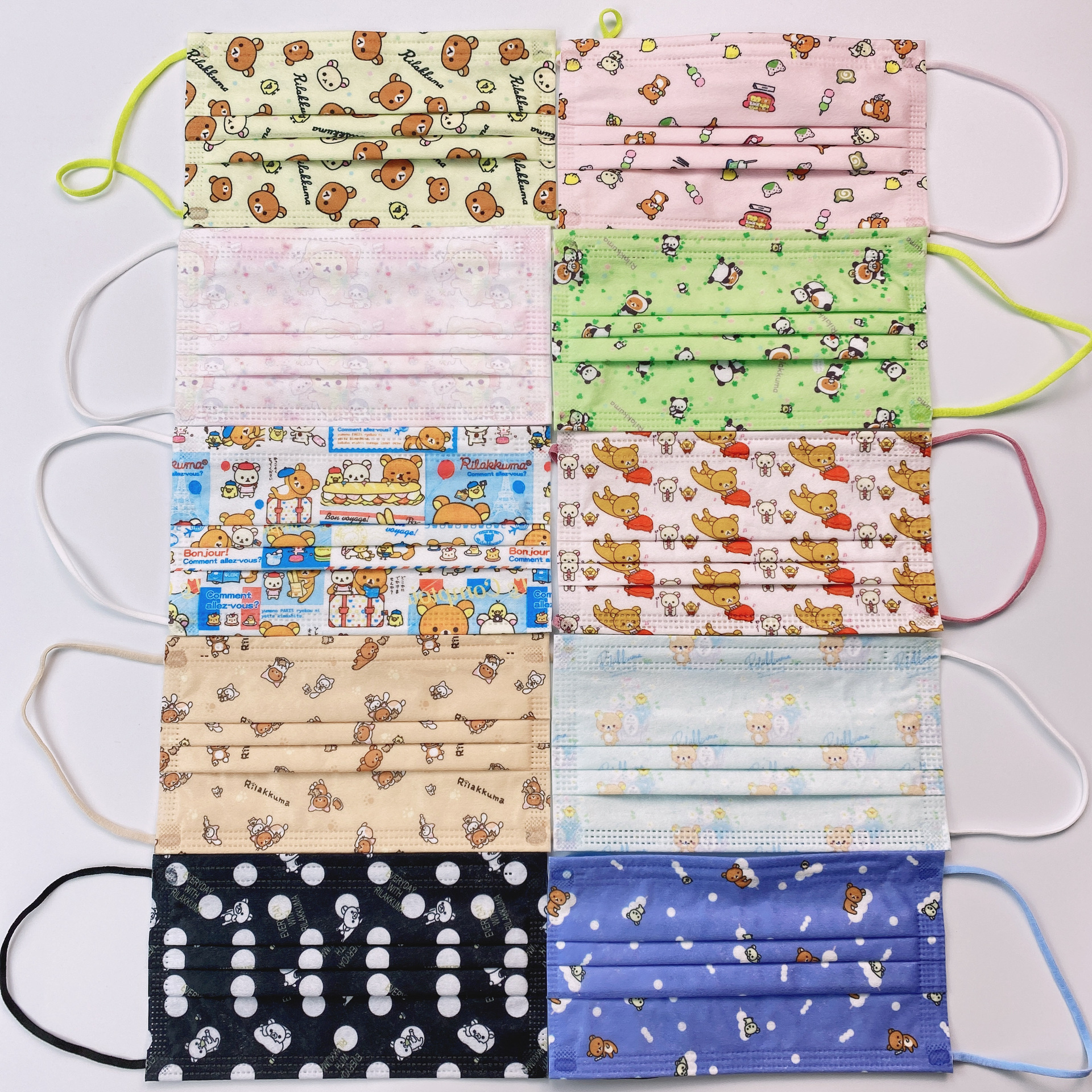 卡通口罩 印花口罩 儿童成人一次性口罩 黄色小新口罩 face mask