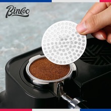Bincoo不锈钢二次分水网意式咖啡机手柄粉碗烧结片均匀萃取过滤片