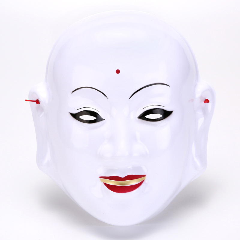 万圣节笑脸唐僧面具网红主播恐怖剧本杀面具火锅英雄化妆舞会道具