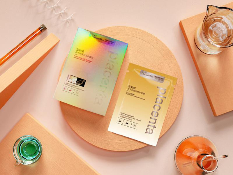 桑芙兰富勒烯胎盘素冻干粉提拉修护面膜5片面膜补水保湿滋养服帖