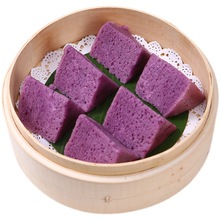广式紫薯马拉糕速食早餐三角形发糕蒸米糕松糕速冻半成品220g10块