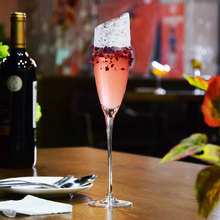 水晶葡萄酒杯 马天尼三角杯欧式网红酒杯 网红气泡酒饮料香槟酒杯