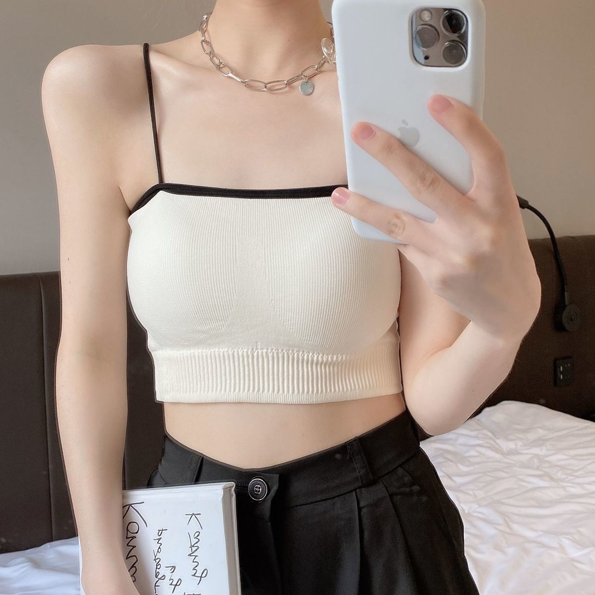 批发裹胸抹胸内衣女学生韩版小胸聚拢文胸薄款打底吊带背心女内穿