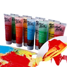 蒙玛特 24色丙烯颜料套装画室学生初学36ml绘画手绘管装丙烯颜料