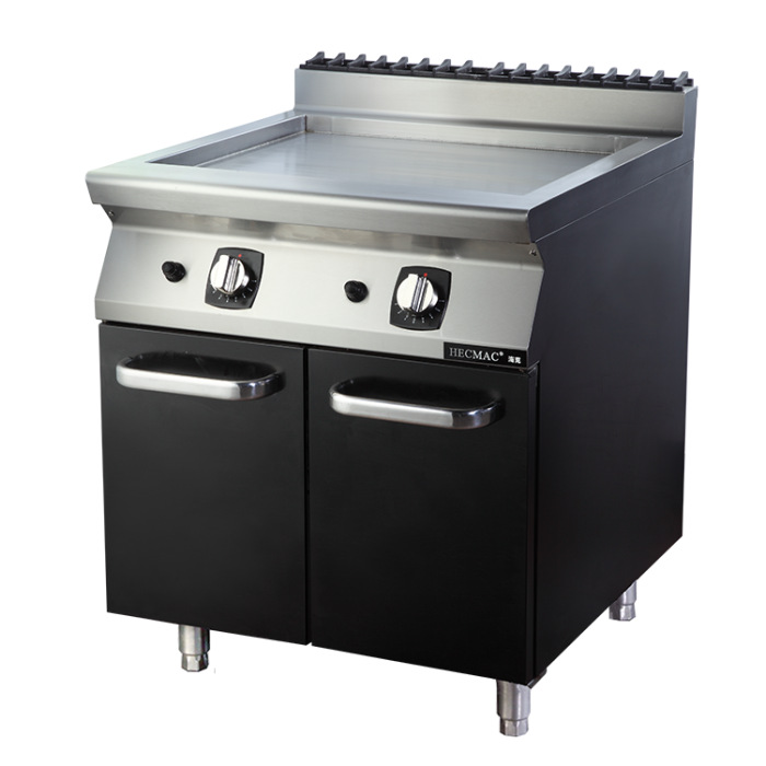 二手燃气平扒炉连柜750落地西餐扒炉铁板炉天然气fg7x430tn-阿里巴巴