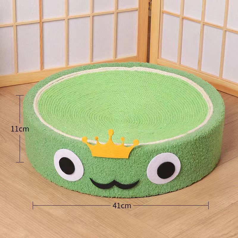 Cat Scratching Board Nest Sisal Wear-Resistant Non-Dandruff round Cat Scratching Basin Cat Nest Integrated Large Cat Grinding Claw Toy Supplies