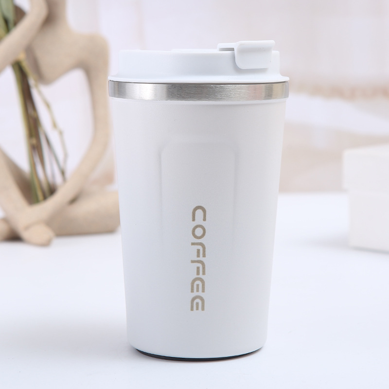 Simple 304 Stainless Steel Second Generation Coffee Thermos Cup Large Capacity Outdoor Portable Men and Women Office Tumbler Spot