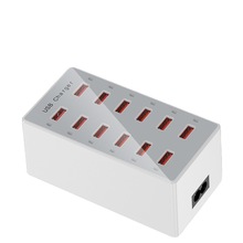 多端口USB充电器12口USB 5V 60W集线器快速充电站用于手机