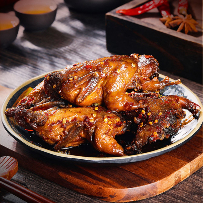 麻辣鹌鹑整只冷吃香辣四川特产零食小吃休闲食品肉熟食飞禽下酒菜