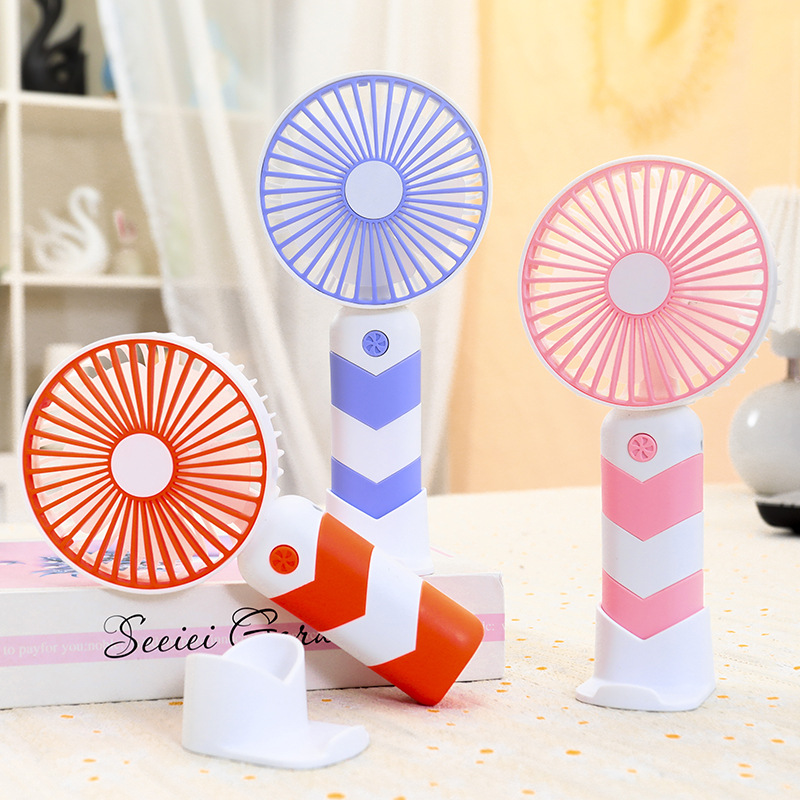 Mini Handheld Usb Rechargeable Small Fan Mobile Phone Holder Base Desktop Fan Small Gifts for Holiday Activities