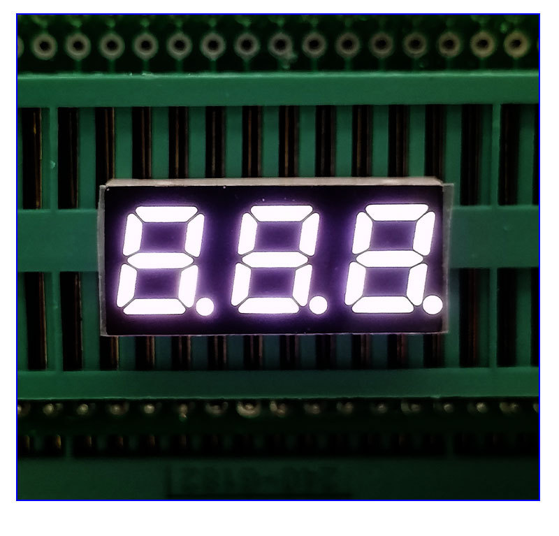 厂家直供led数码管白光7端显示屏syf2381csw三位数共阴共阳 高亮