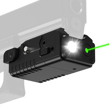 跨境热销绿激光LED组合下挂电筒 金属700lm强光爆闪92G战术照明灯