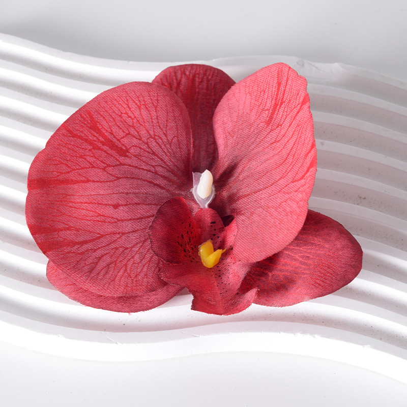 Diy Handmade Phalaenopsis Flower Head Petal Artificial Flower Accessories Flower Material Hairpin Headdress Decoration Laminate Material Wholesale