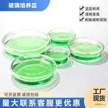 加厚玻璃培养皿带盖生物实验耗材高硼硅培养皿实验室细胞培养皿