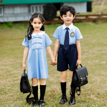 幼儿园园服夏装男女英伦风合唱服演出服校服小学生班服纯棉毕业照