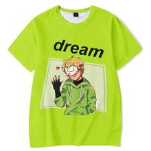 Dream Smp Dream Tee Dreamsmom T-shirt我的世界夏季儿童短袖T恤