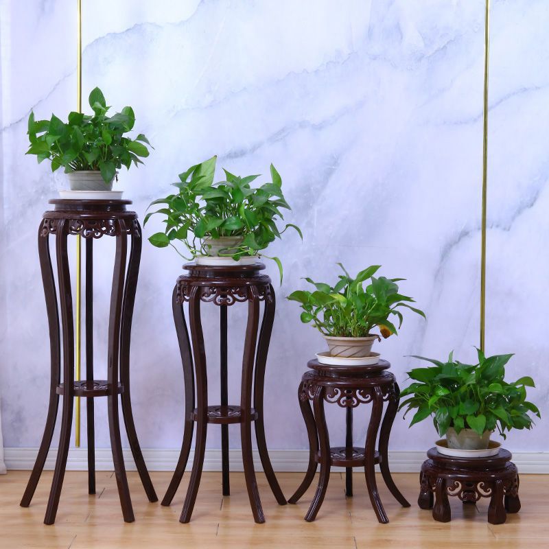 摆花凳花架仿实木古典多层绿萝塑料花盆架中式仿古客厅室内落地置