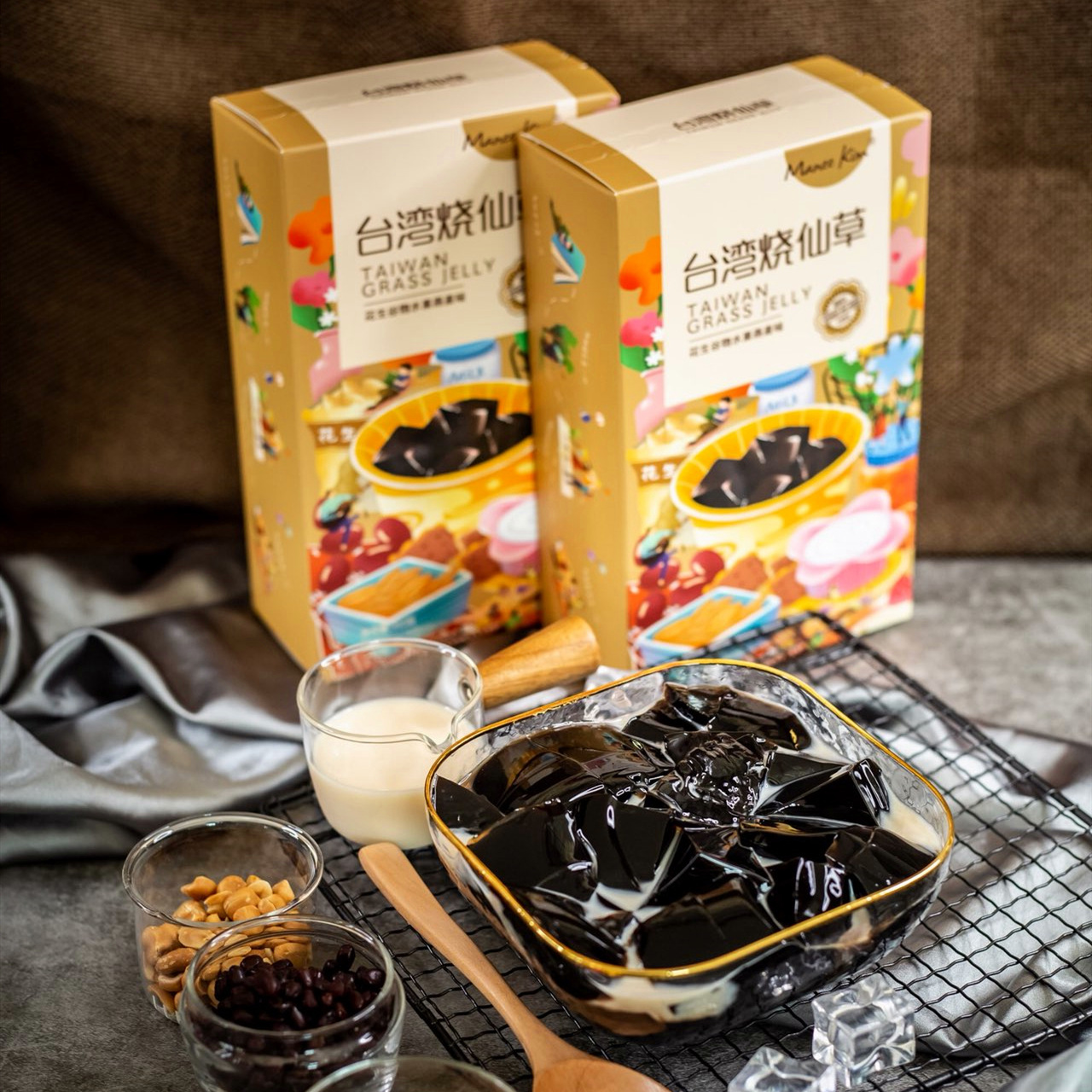 manee kim台湾烧仙草6盒*310g/箱 即食饮品奶茶-阿里巴巴