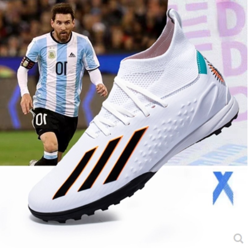 高帮梅西龙骨足球鞋男款碎钉ag长钉tf短碎钉女儿童小李子猎鹰20.
