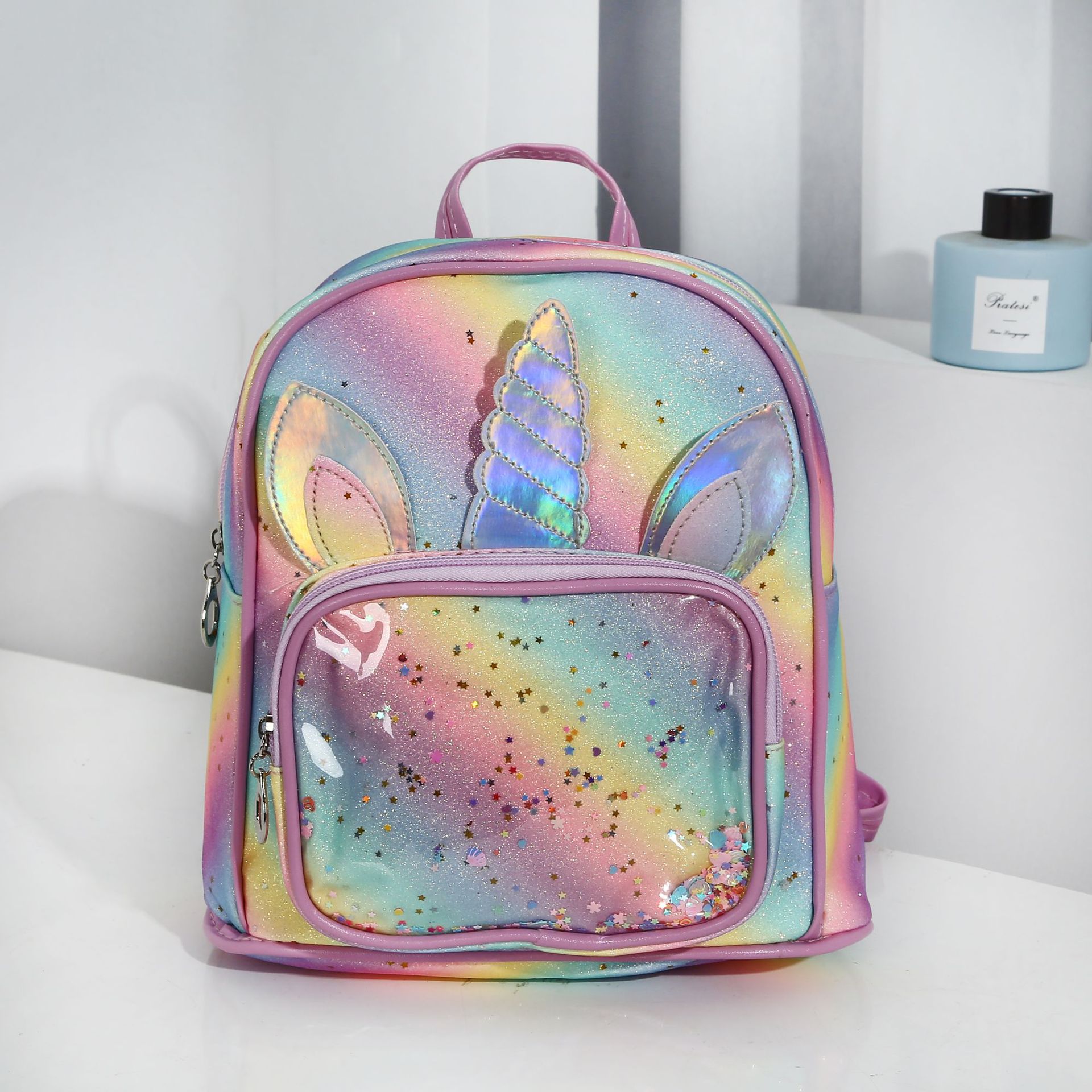 Foreign Trade Hot Gradient Unicorn Children Backpack Large Capacity Student Cartoon Schoolbag Children Princess Backpack