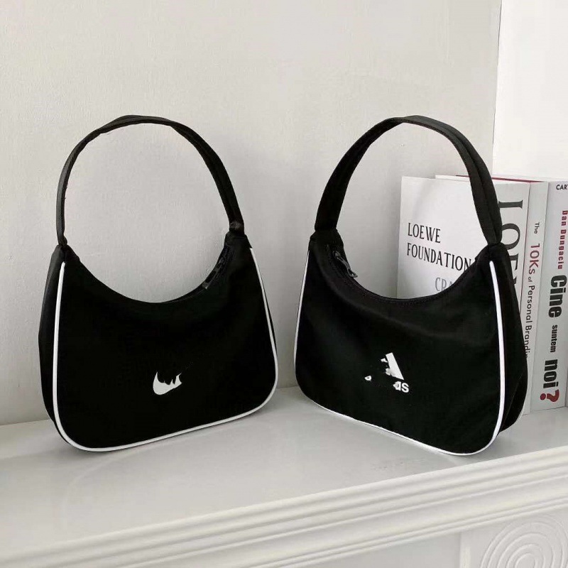 nk新款尼龙腋下包原版质量复古包小众hobo包包中古包单肩手提女包