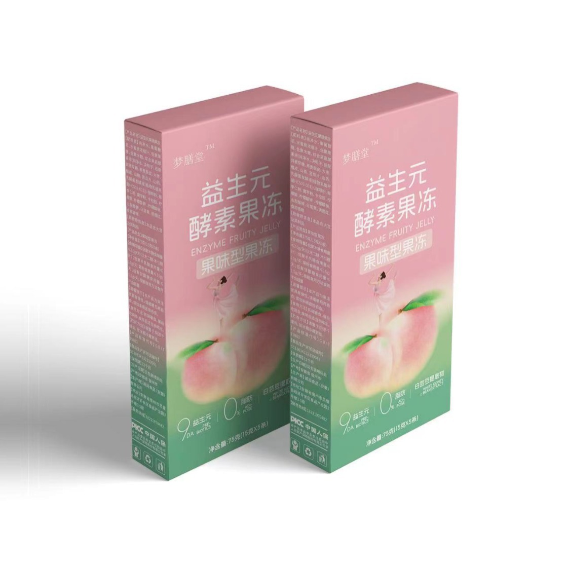 梦膳堂益生元酵素果冻75g(15gx5条)(白桃味)-阿里巴巴