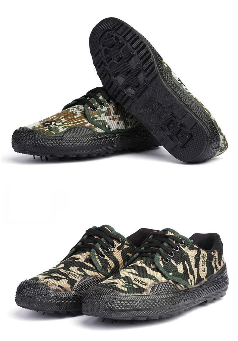 裕东3566低帮作训鞋户外作业鞋劳保学生军训解放鞋 橡胶底解放鞋