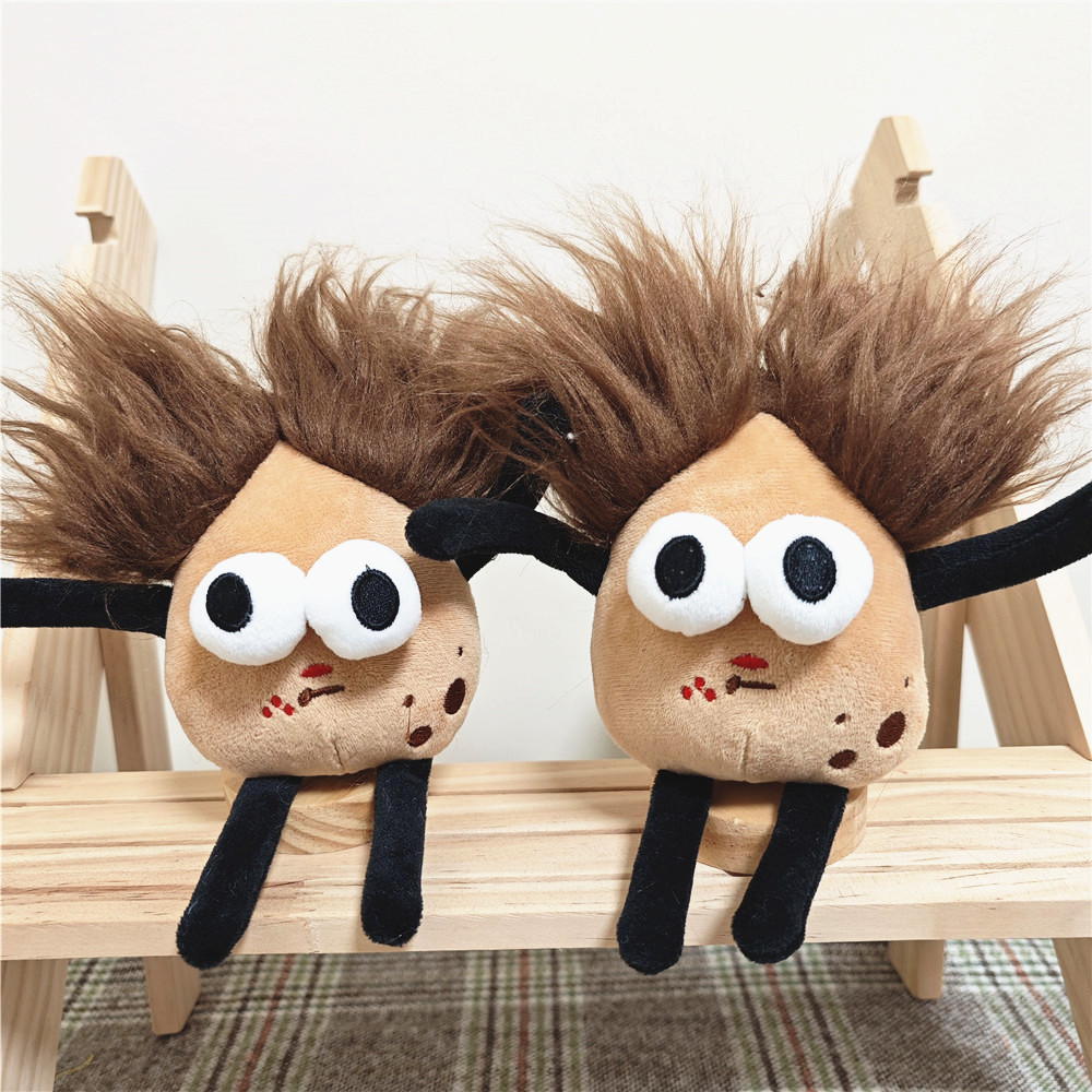 小红书爆款炸毛土豆君毛绒公仔钥匙扣网红香肠嘴趣味搞怪背包挂件