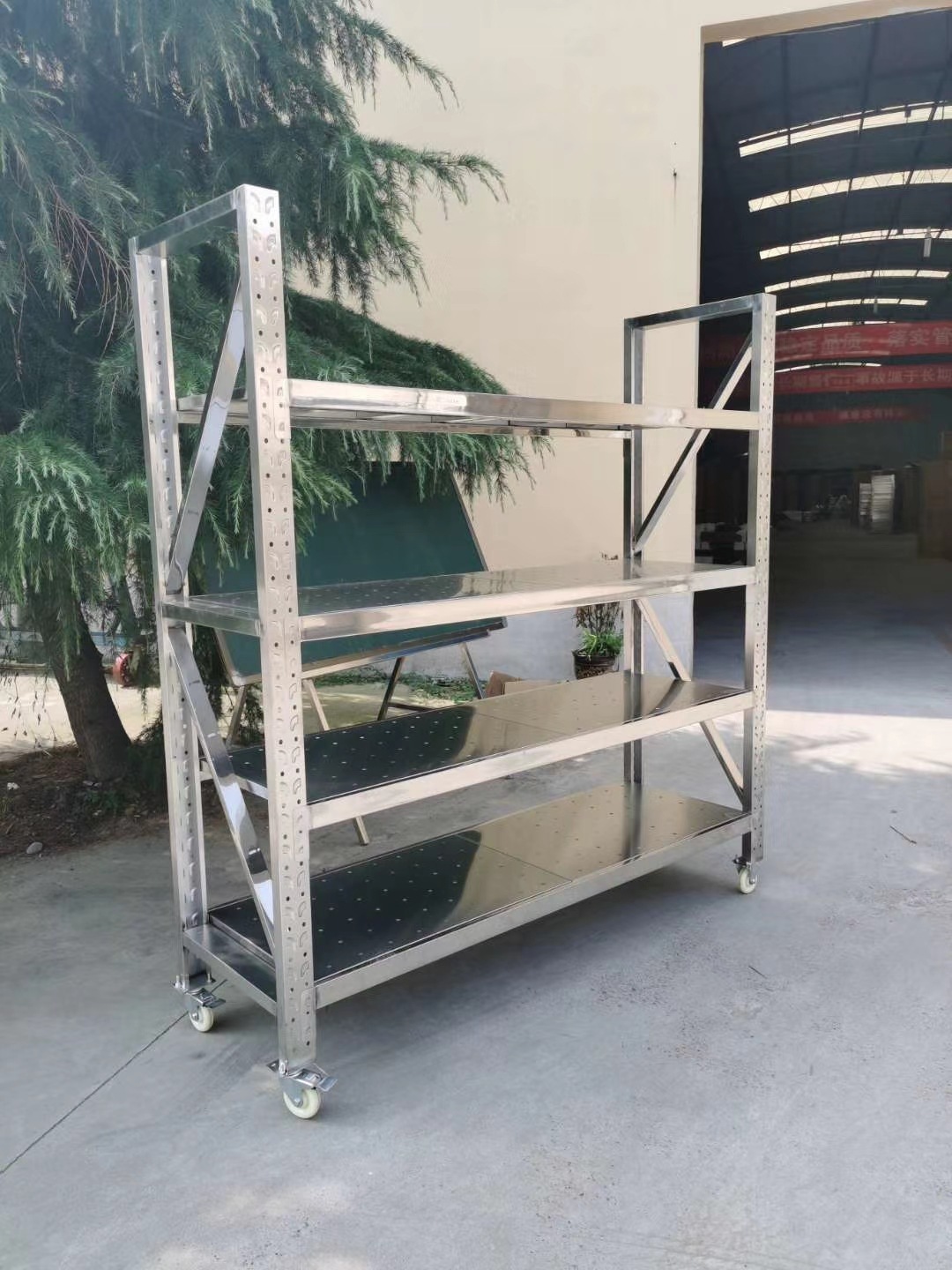 现货批发不锈钢仓储货架食品厂冷库货架整理收纳多层不锈钢架子