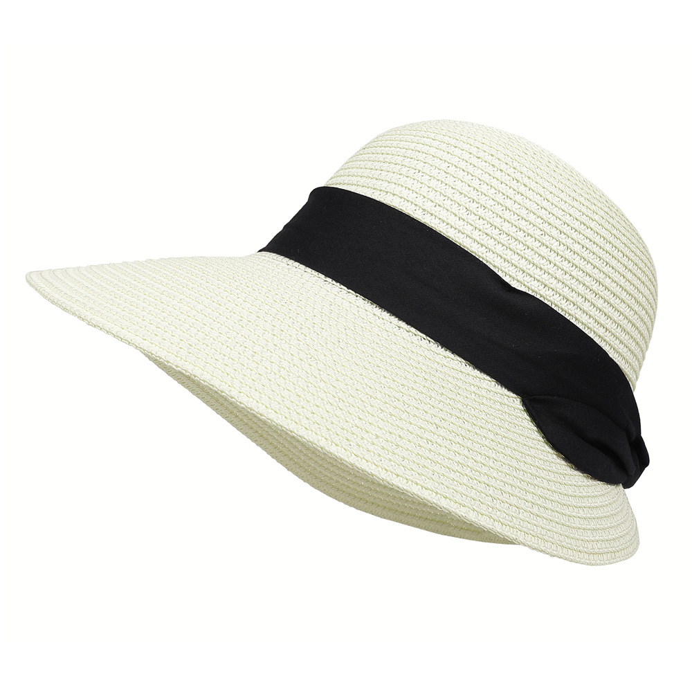 Straw Hat Spring and Summer New Leisure Play Beach Hat Woven Women's Korean Sun Hat Outdoor Sun-Shade Sun Protection Hat