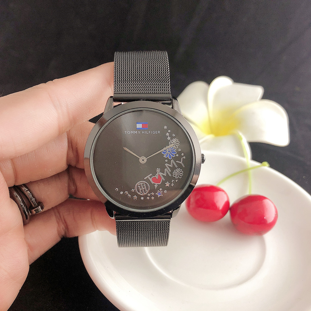 潮流手表女士韩版学生情侣手表dw英伦不锈钢网带男表watch women