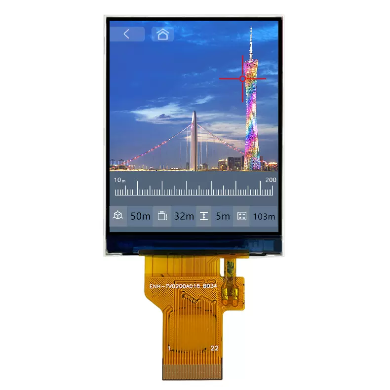 厂家现货彩色LCD液晶屏240*320摄影灯显示屏IPS全视角2寸TFT彩屏