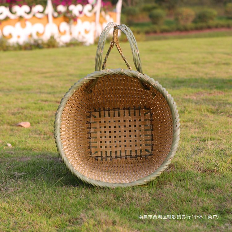 wholesale back baskets bamboo cloth strap household agricultural construction site bamboo woven back bamboo bamboo reinforced