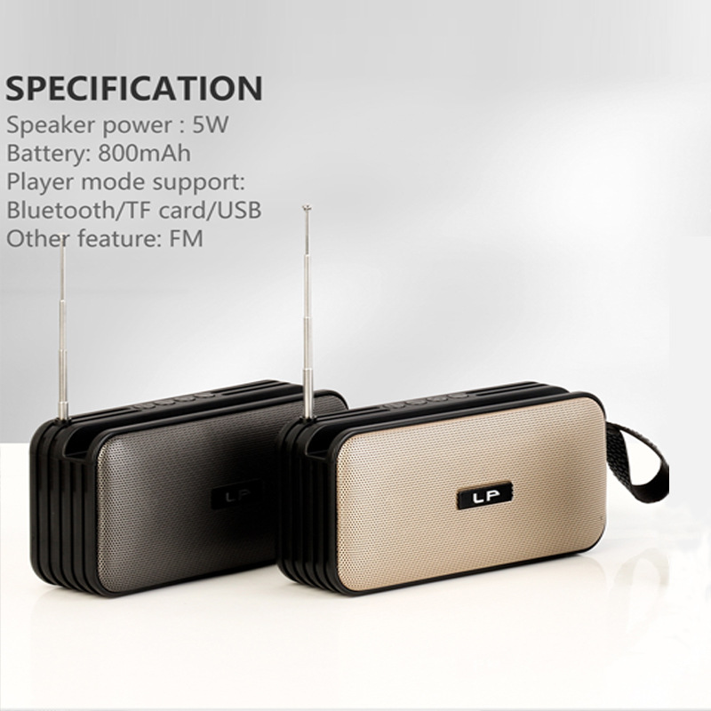 LP-V61 New Solar Bluetooth Speaker Household Radio Outdoor Portable Wireless Car Subwoofer