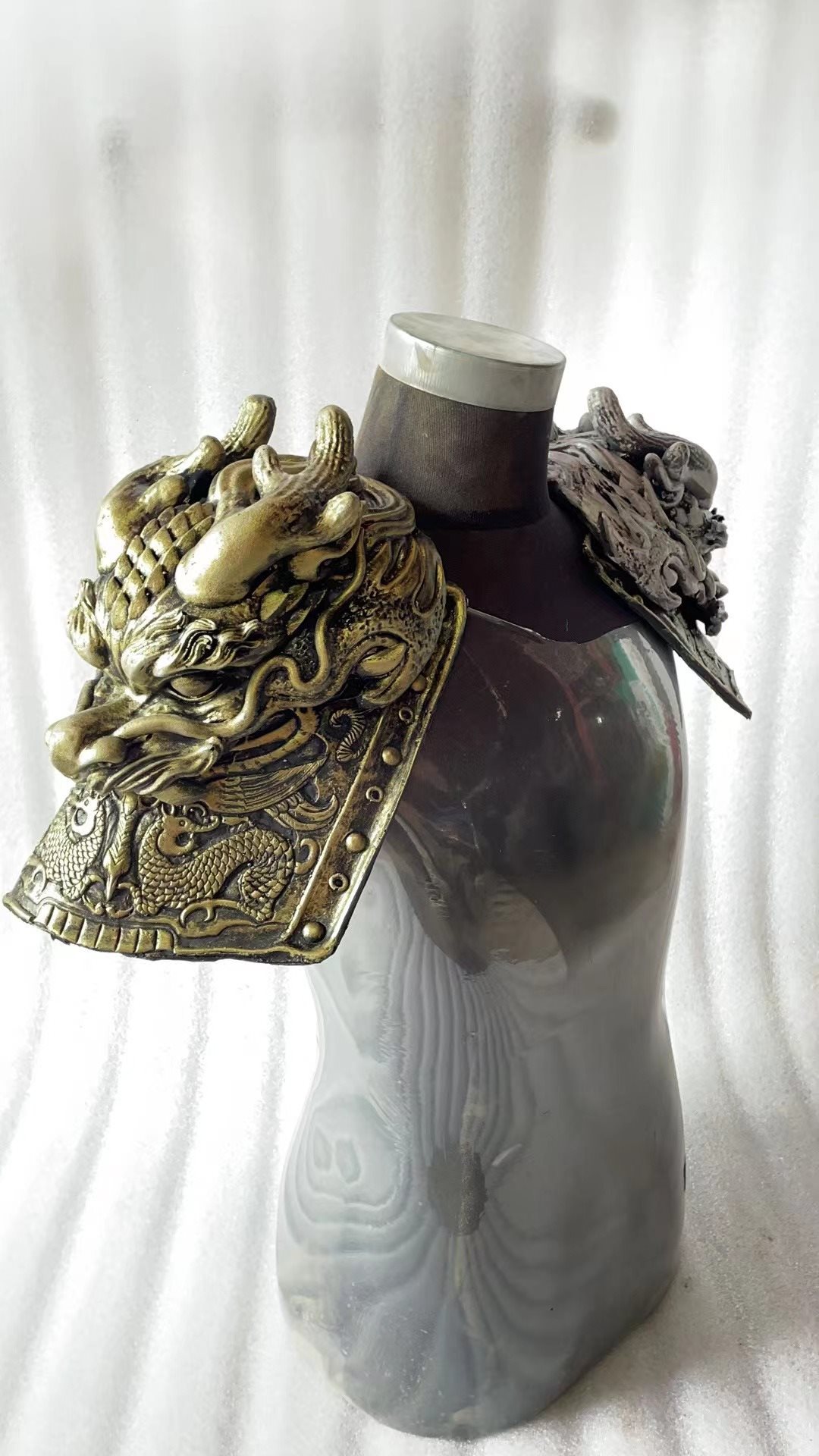 肩吞腹吞三吞兽大虎头龙头狮子头掩膊悍腰 甲胄盔甲制作diy配件