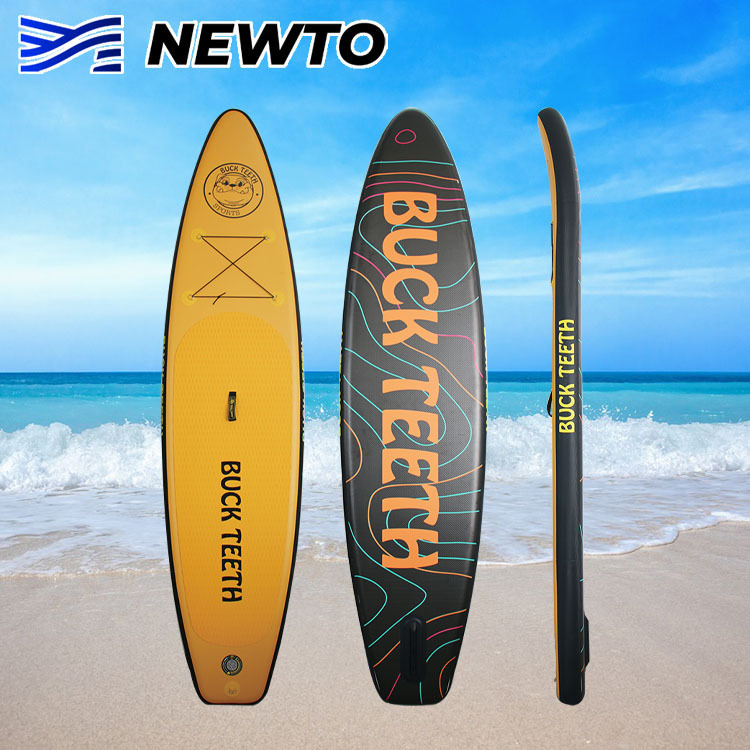 buckteeth工厂直销bsci充气浆板uv彩印充气冲浪板水上桨板