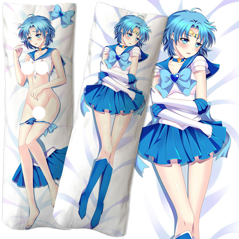 美少女战士周边等身抱枕水冰月二次元卡通印花抱枕宅男夹腿抱枕套