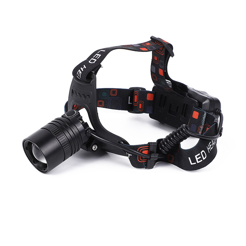 Manufacturers Supply New Aluminum Alloy Focusing Major Headlamp Outdoor Long-Range Charging Probe Head-Mounted Torch