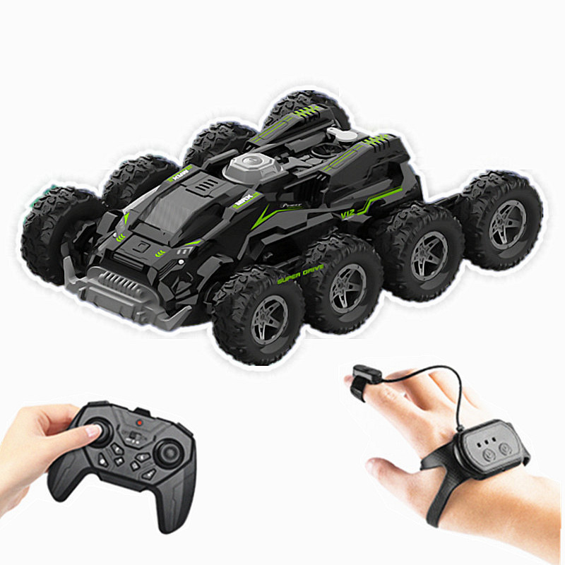 Foreign Trade New Gesture Induction Eight-Wheel Stunt Drift off-Road Climbing Remote Control Spray Car Boy Children Toy Car