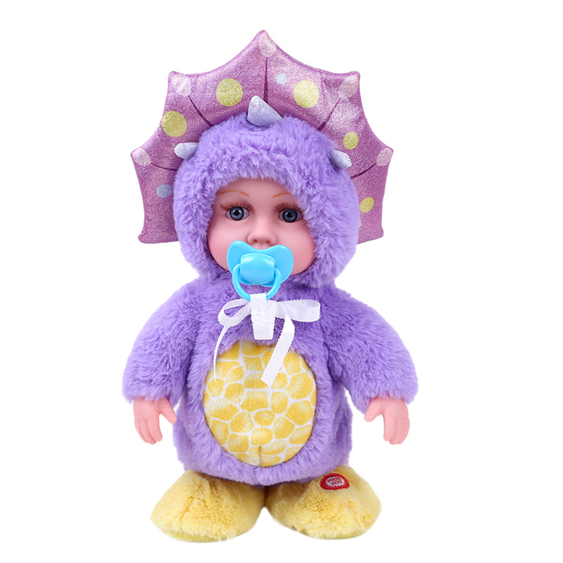 外贸跨境4代仿真婴儿哭泣娃娃创意可爱搪胶娃娃儿童礼物走路唱歌-阿里