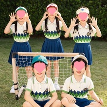 幼儿园园服夏装大班毕业照服装小学生校服班服夏季短袖运动风套装